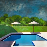 Modern Pool with Shades of Blue 